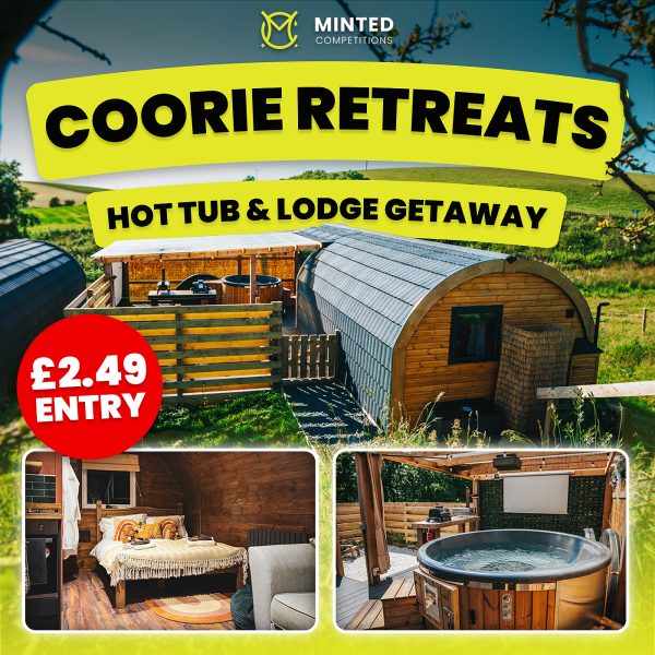 2 Night Autumn Lodge Stay at Coorie Retreats Portpatrick Scotland