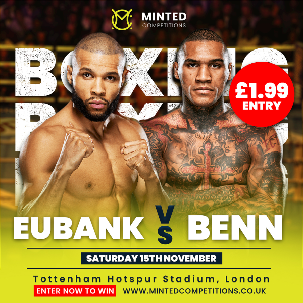 2 Tickets Eubank V Benn Fight + Accommodation