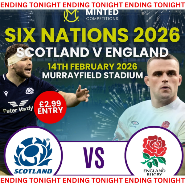 2 Tickets To Six Nations Scotland V England + Edinburgh Hotel Stay