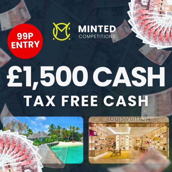 Win £1.5K of Tax Free Cash for 99p!