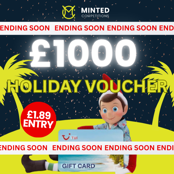 ✈️ £1,000 Holiday Voucher or £900 Cash Alternative