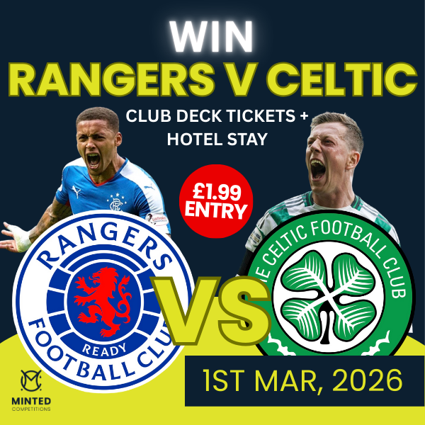 ⚽ Rangers v Celtic – Club Deck Tickets + Hotel Stay (1st March 2026)
