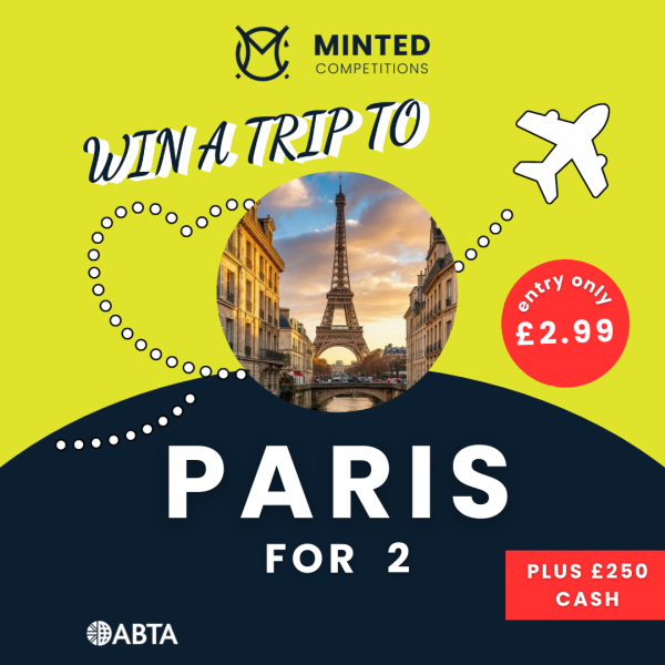 Win 3 Nights in Paris for Two + £250 Cash - Ooh La La!