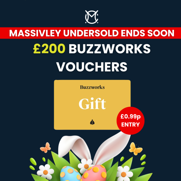 £200 Buzzworks Voucher (100 Cash Alt)